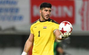 لاعب كرة القدم السوري ابراهيم عالمة